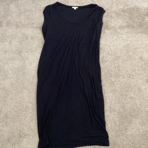 James Perse Black Midi Dress size 2